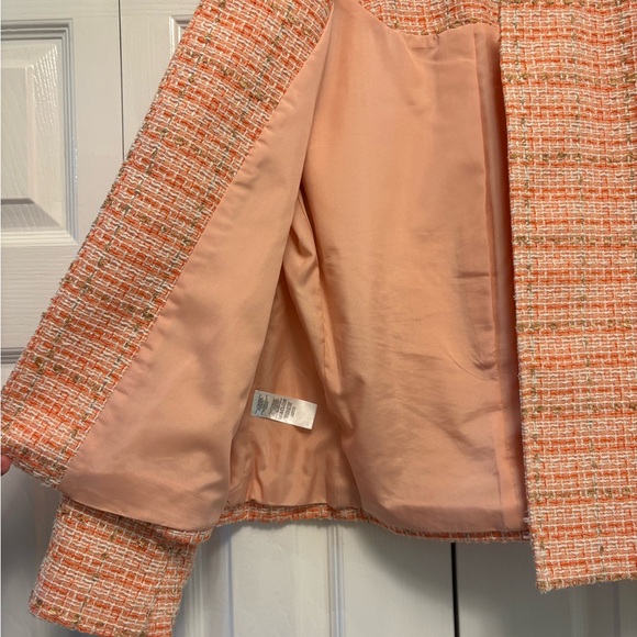 Ann Taylor Women's Coral Tweed Blazer - Picture 5 of 6